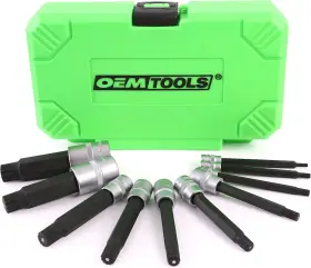 23907 OEMTOOLS Triple Square Bit Socket Set Spline Magnetic