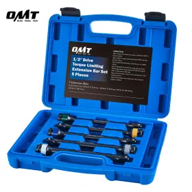 Orion Motor Tech Mpn1nsse005-n0 Omt 1/2 Drive Torque Limiting Extension Bar Set Sticks 5pcs 65-140 Ft-lb