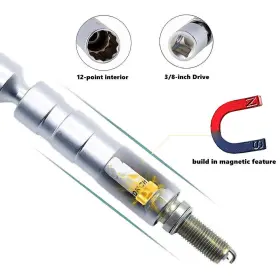 13-009D PARTSCOLLECT Wall Magnetic Swivel Spark Plug Removal #3