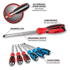 W1741 PERFORMANCE TOOL Gothru Screwdriver Set #2