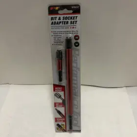 Performance Tool W9037 8 Inch And 3 3/8 Square Drive Adapter 1/4 Hex Bit Holder