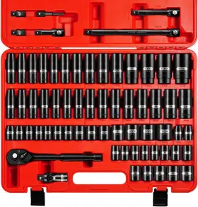 B0FGPHYZZ3 PGROUP Drive Impact Socket Set Point Shallow