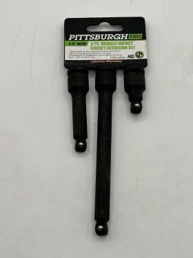 67065 PITTSBURGH Pro Drive Wobble Impact Socket Extension Set