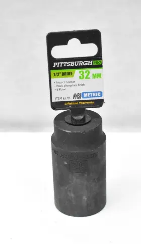 67791 PITTSBURGH Pro Drive Impact Socket Point Ansi Tool