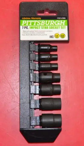 67898 PITTSBURGH Drive Impact Socket Set