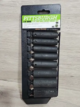 67910 PITTSBURGH Drive Wall Impact Socket Set Vanadium