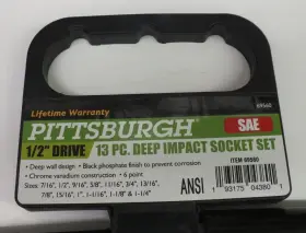 69560 PITTSBURGH Drive Impact Socket Set #3