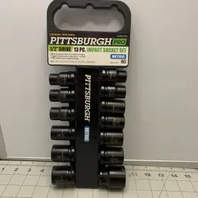61702 PITTSBURGH PRO Drive Impact Socket Set