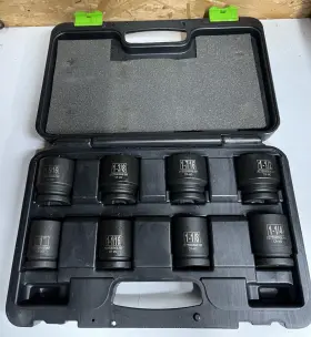 69509 PITTSBURGH PRO Drive Impact Socket Set Chromoly Steel
