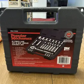 PM-74466 POPULAR MECHANICS Drive Socket Set