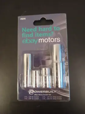Powerbuilt 240246 Ebay Motors 4-piece Socket Set And Screwdriver - 2021 Sema Gift