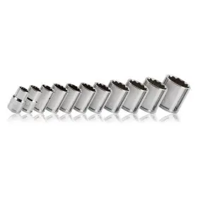 Powerbuilt 641719 New 1/2 Inch Dr. 12 Pt Standard Socket Set - Sae 11 Pc