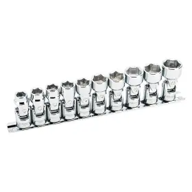 Powerbuilt/alltrade Tools Llc 641715 - 10-pc 3/8 Inch Drive Metric U-joint Socket Set
