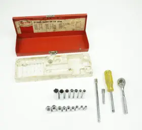4792 PROTO Drive Shallow Socket Set Ratchet Extensions Box #2