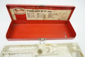 4792 PROTO Drive Shallow Socket Set Ratchet Extensions Box #3