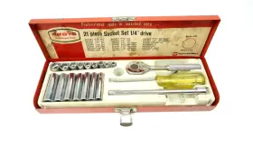 4792 PROTO Drive Shallow Socket Set Ratchet Extensions Box