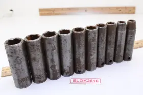 7007M-7017M PROTO Drive Point Impact Socket Set