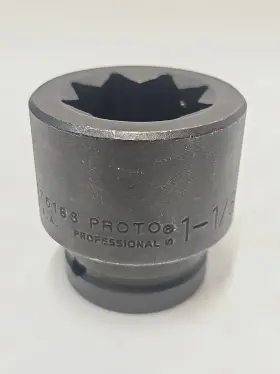 Proto J07518s 3/4 In Drive Impact Socket 1-1/8 8 Point Heavy Duty New