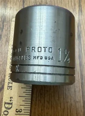 Proto J5440h 5440 1-1/4 Inch Standard Socket 1/2 Drive 12 Point