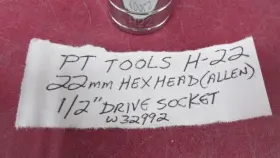 W32992 PT TOOLS Hex Bit Socket Drive #2