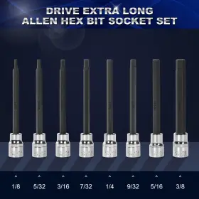 YPTT19 RENITECO Drive Allen Hex Bit Socket Set Standard #2
