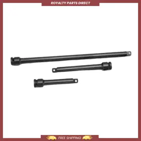 Royalty Parts Direct 9703e Grey Pneumatic 1/4 Inch Drive 3pcs Impact Extension Set 3 6 And 9 Brand New