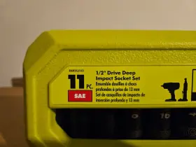 033287212194 RYOBI Drive Impact Socket Set #2