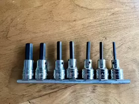 19707-9 S-K Tools Drive Hex Allen Socket Set #2