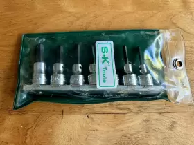 19707-9 S-K Tools Drive Hex Allen Socket Set