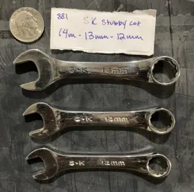 88118-88113 S-K Stubby Point Combination Wrench Set