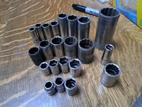 40412-40436 S-K WAYNE Sk Drive Shallow Sockets