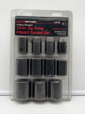 918738 SEARS CRAFTSMAN Standard Drive Impact Socket Set