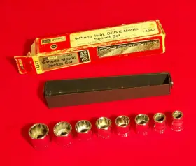94347 SEARS CRAFTSMAN Drive Socket Set Tray Box #2