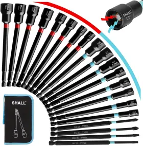 762983170148 SHALL Magnetic Nut Driver Set Impact Drill Metr