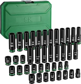 SK01525 SK Drive Impact Socket Set Shallow