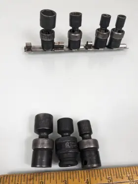 33364 SK Tools Drive Point Swivel Impact Socket Set