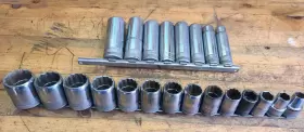40140-40114 SK Tools Shallow Knurled Socket Set #2