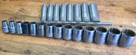 40140-40114 SK Tools Shallow Knurled Socket Set