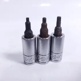 Sk 42910 42915 42920 Lot Of 3 S-k 1/4 Inch Drive Torx Bit Sockets T10 T15 T20