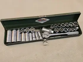 4520-78 SK Tools Socket Box Combination Wrench Set