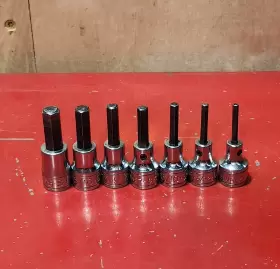 45404-45408 SK Tools Drive Hex Bit Socket Set