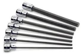 19728 SK HAND TOOLS Drive Fractional Hex Bit Socket Set
