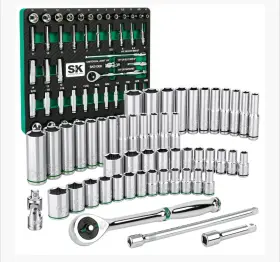 SK01300-216P SK Tools Drive Socket Set Position Ratchet Foam
