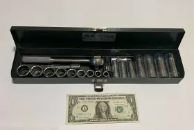 4520 SK TOOLS Drive Socket Set Steel Box #2