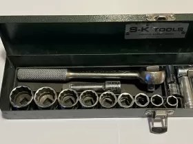 4520 SK TOOLS Drive Socket Set Steel Box #3