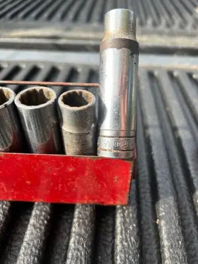 Snap-on 1/2 QUOT Usa Piece Inch Deep Socket Set Sae Point -1 #2