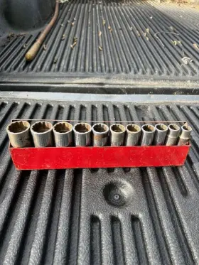 Snap-on 1/2 QUOT Usa Piece Inch Deep Socket Set Sae Point -1