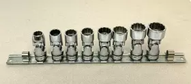 Snap-on 3/8 Inch Drive Fum Universal Swivel Sockets Metric Of #2