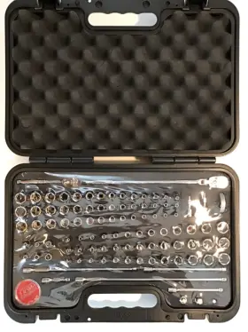 Snap-on 1100tmpbbrx New 100 Piece 1/4 Inch Drive 100th Socket Ratchet Extension Set