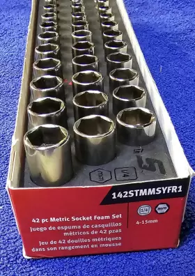 142STMMSYFR1 SNAP-ON Drive Socket Set Foam #3
